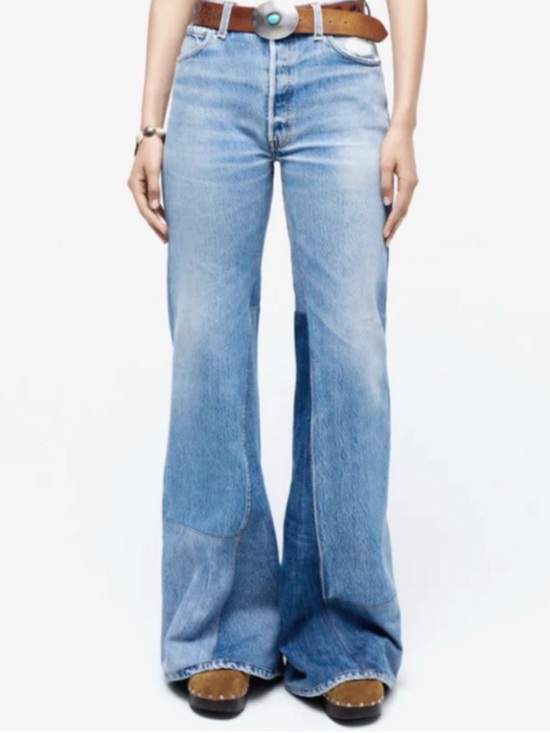 Re/Done Denim - Re/Done Levi Mega Wide Bell Bottoms Sz 28